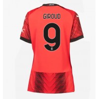 Camisa de Futebol AC Milan Olivier Giroud #9 Equipamento Principal Mulheres 2023-24 Manga Curta